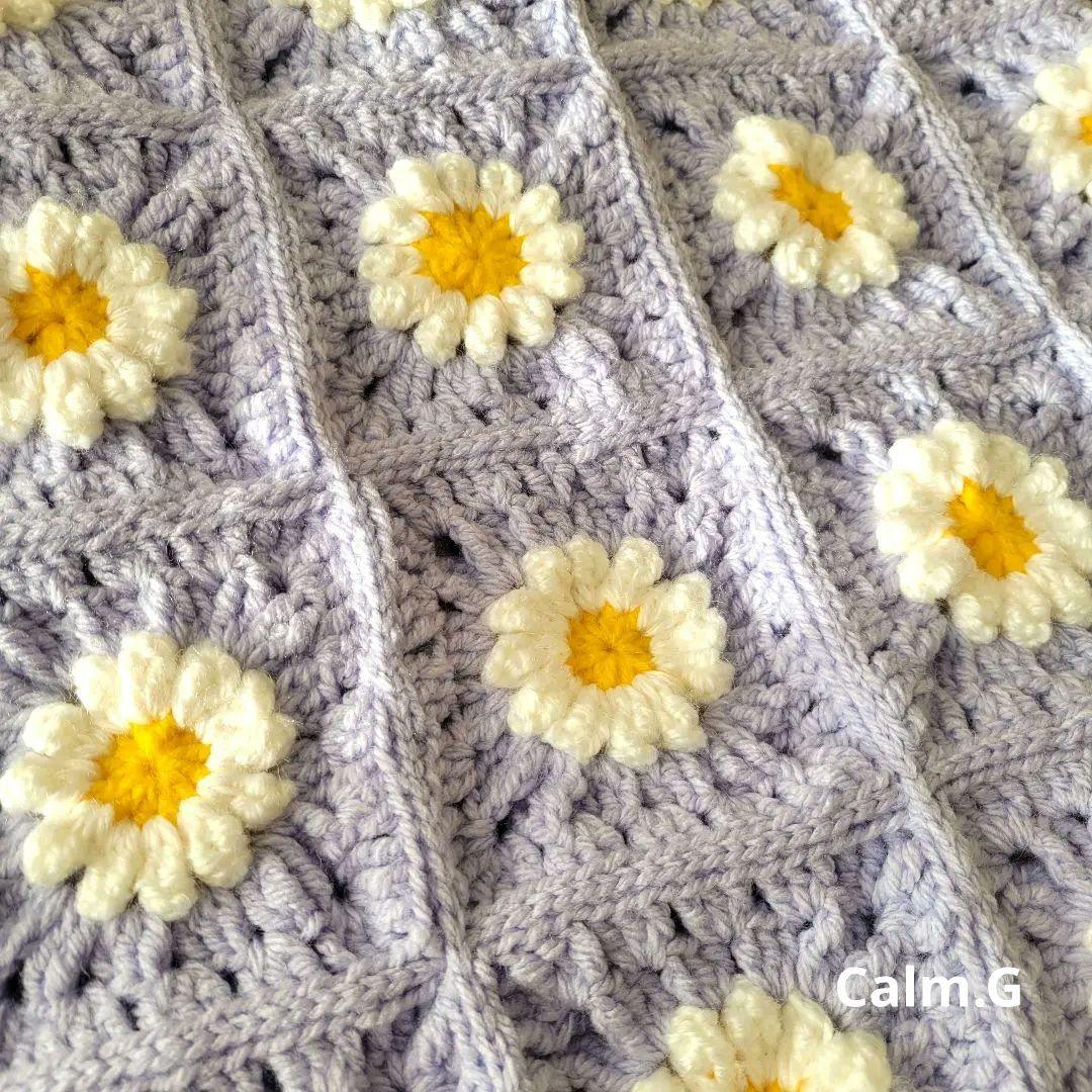 ブランケット カバー ひざ掛け 敷物 グラニースクエア