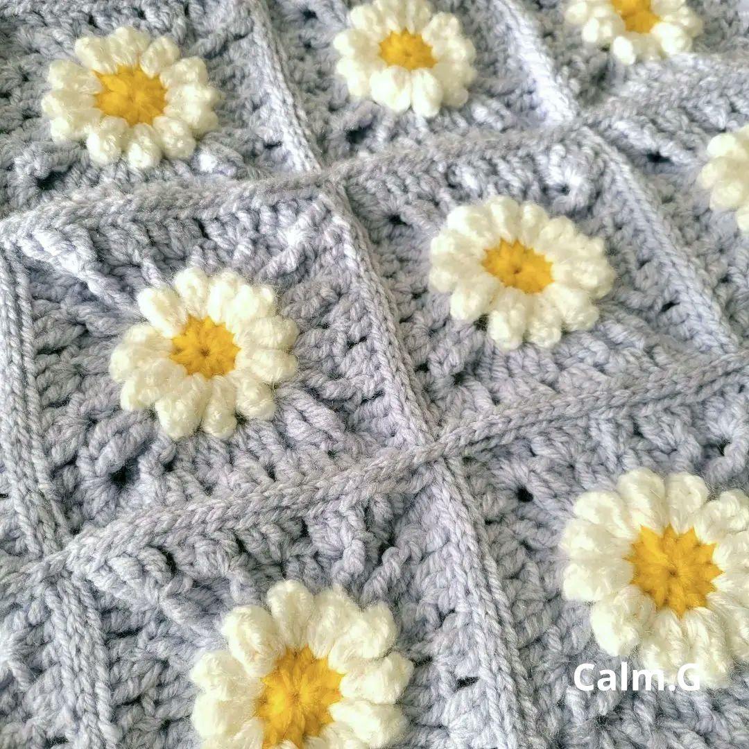 ブランケット カバー ひざ掛け 敷物 グラニースクエア