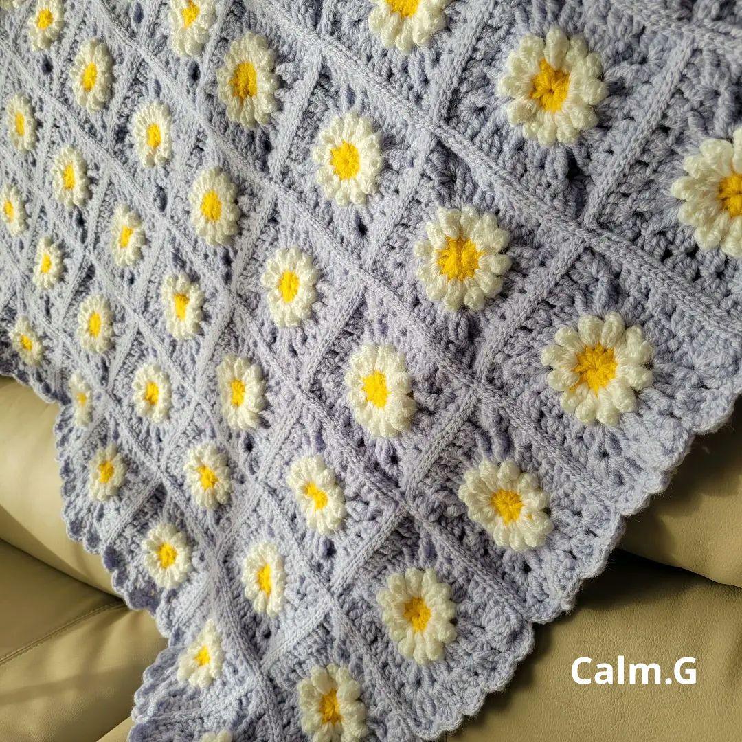 ブランケット カバー ひざ掛け 敷物 グラニースクエア