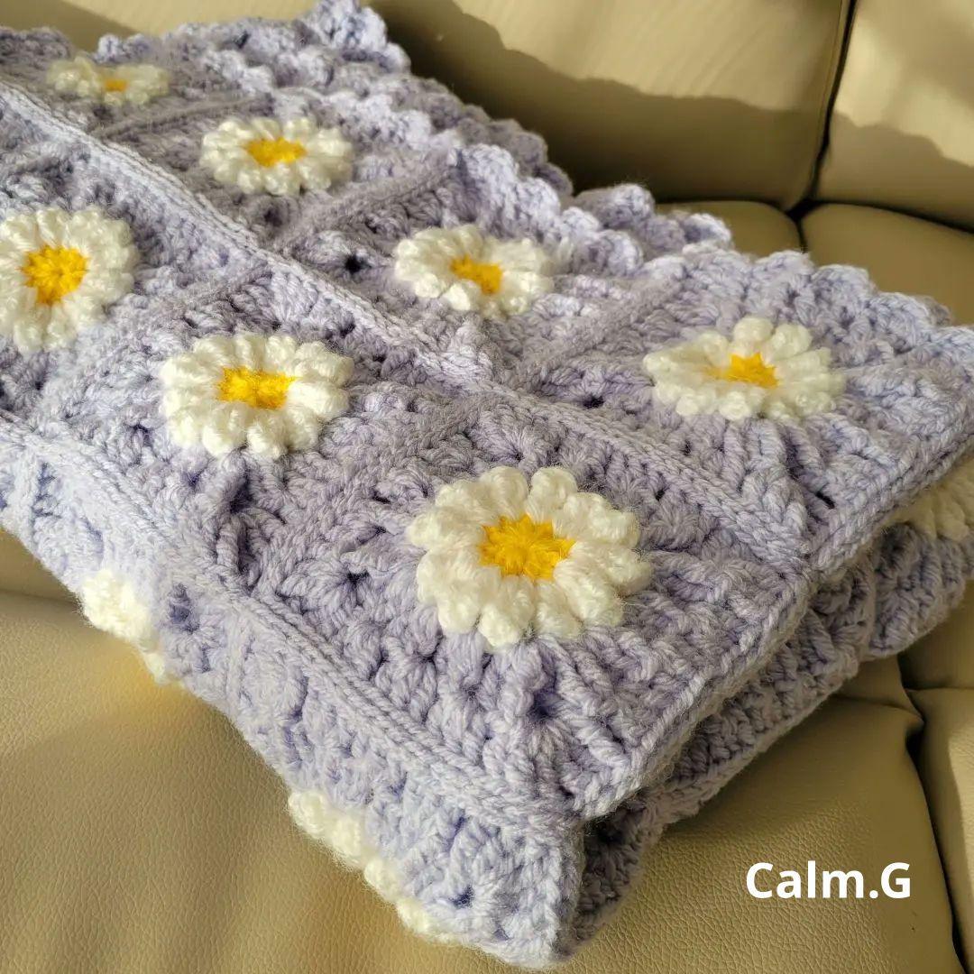 ブランケット カバー ひざ掛け 敷物 グラニースクエア