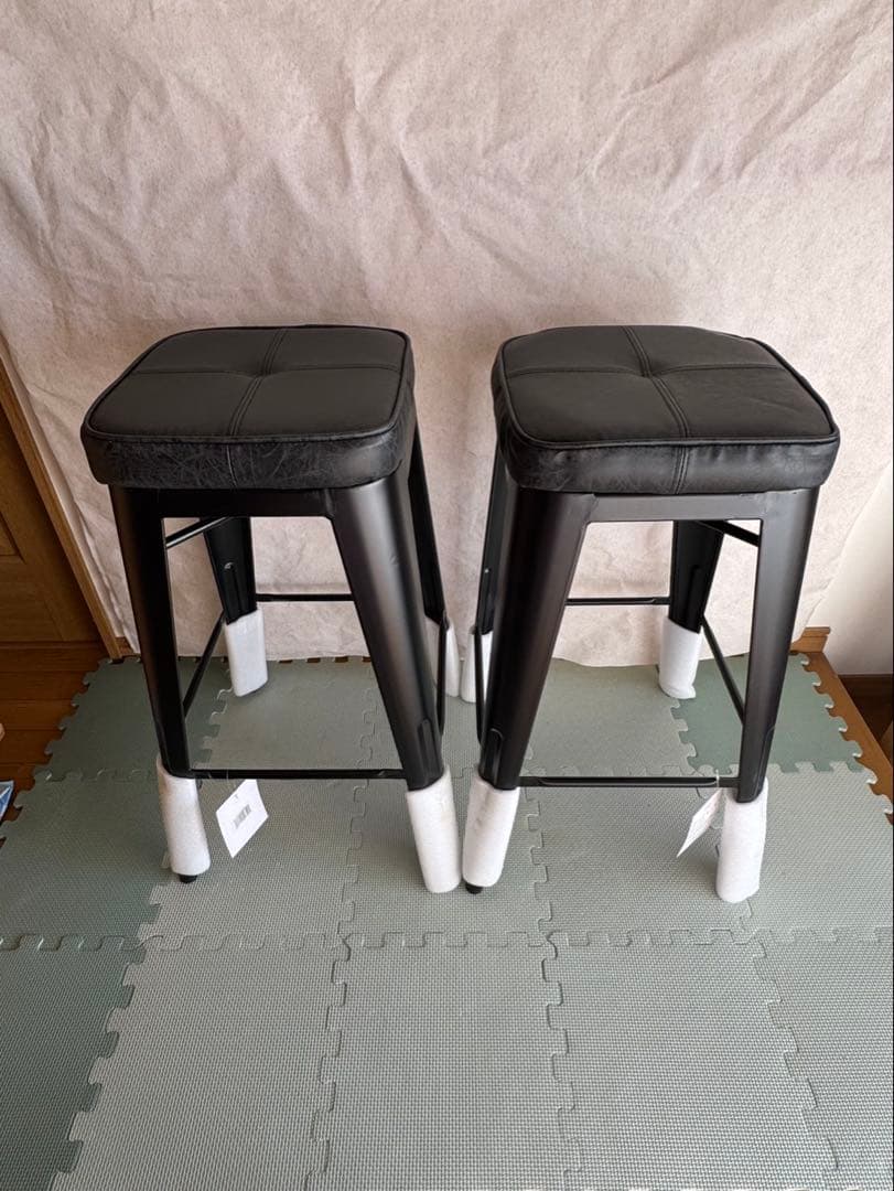 東谷　ハイスツール 椅子　スタッキング可 積み重ね　モダン おしゃれ　２脚セット