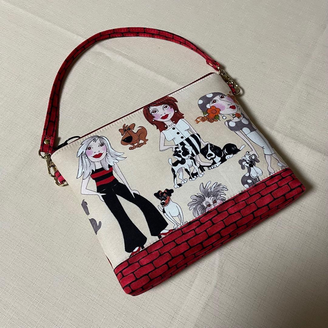 ♡20㎝ファスナーポーチ①♡ハンドメイド　ロラライハリス