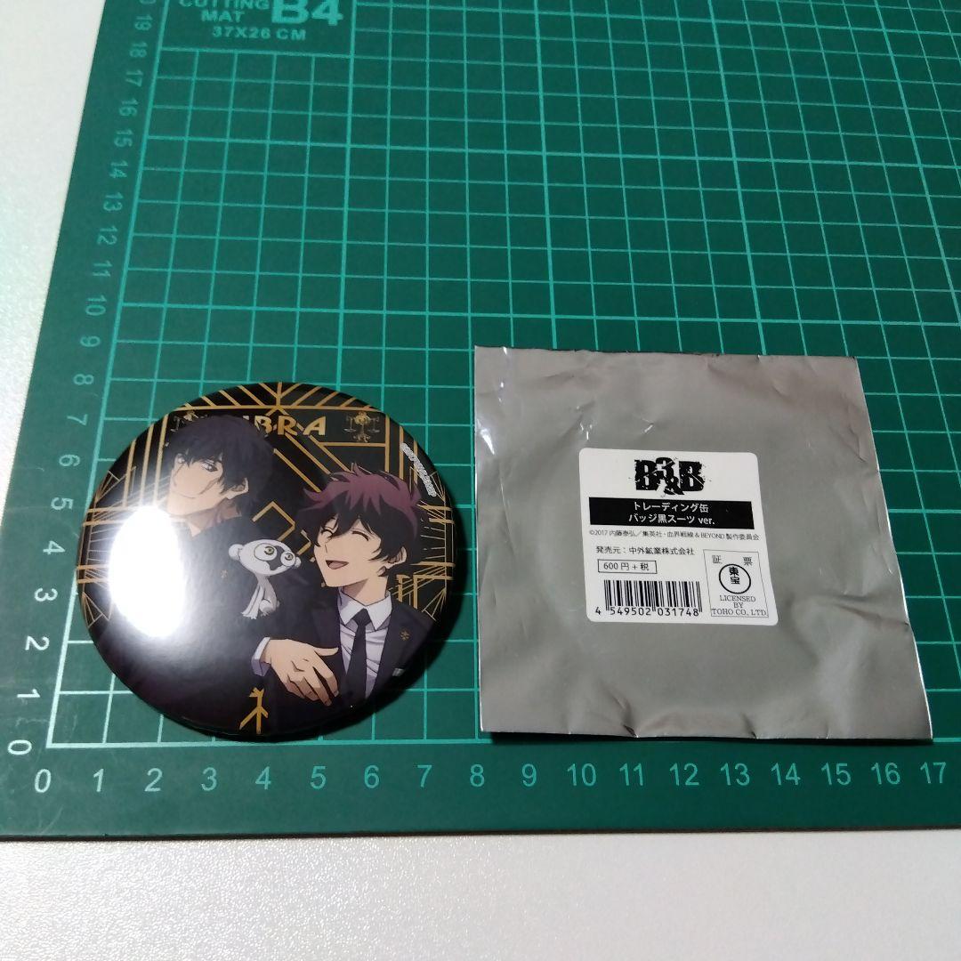 【血界戦線】スティーブン＆レオナルド アニメジャパン 缶バッジ 黒スーツ