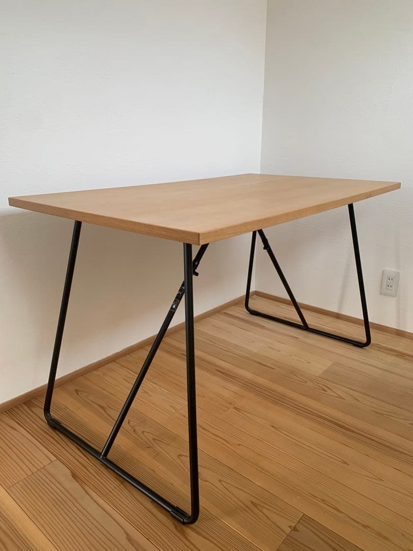 木製折りたたみテーブル 120cm