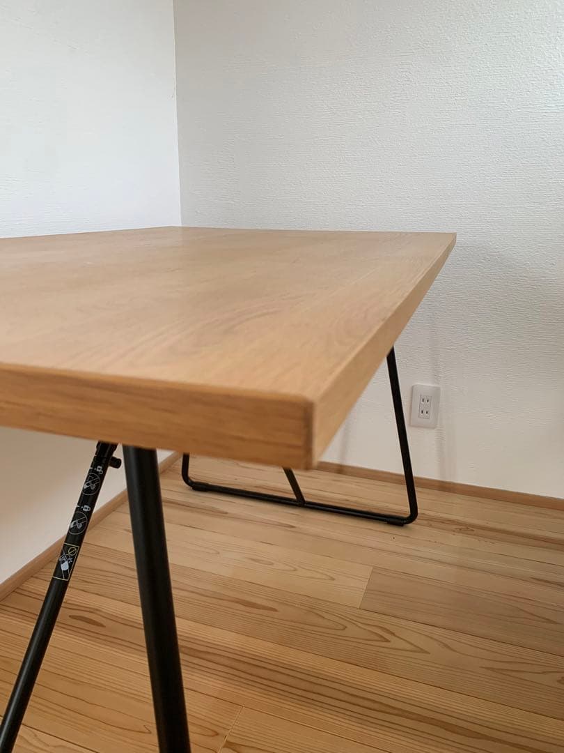 木製折りたたみテーブル 120cm
