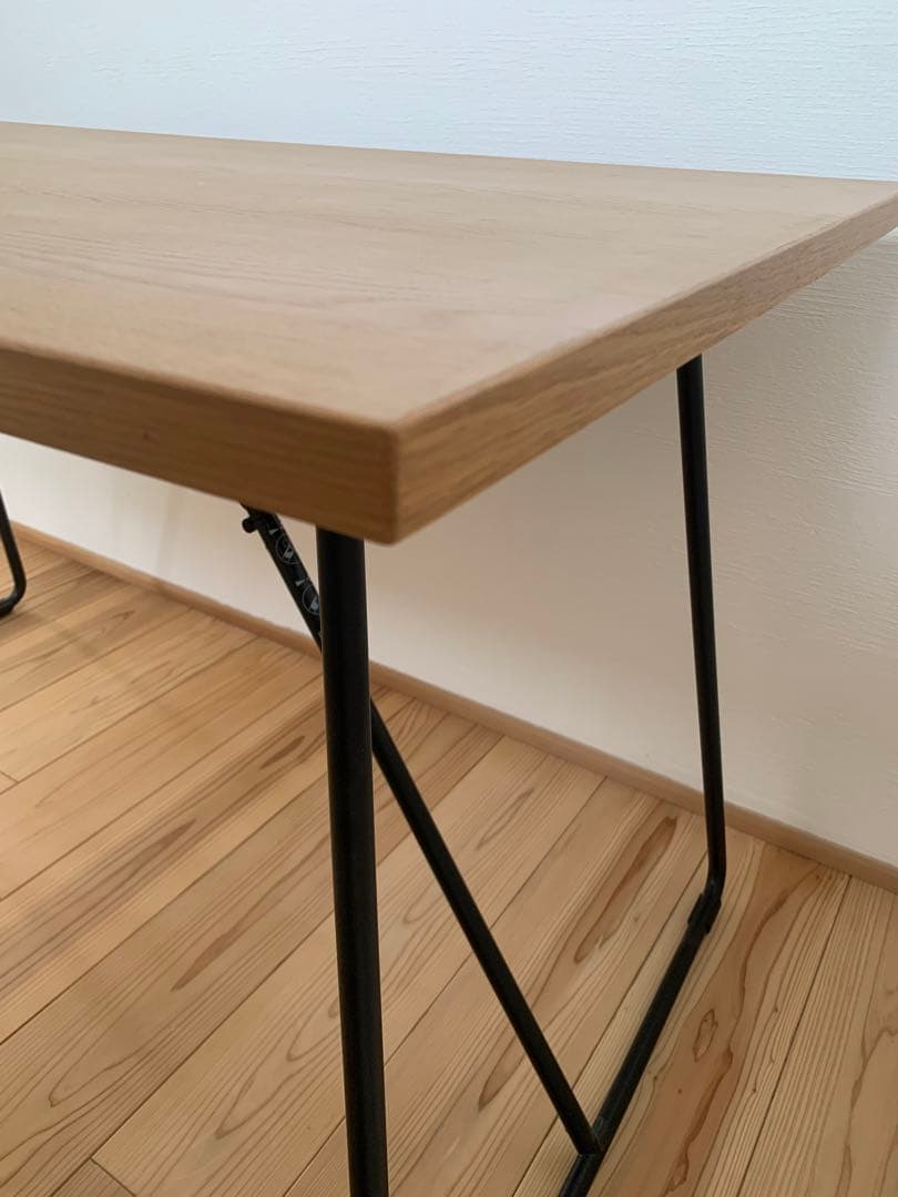木製折りたたみテーブル 120cm