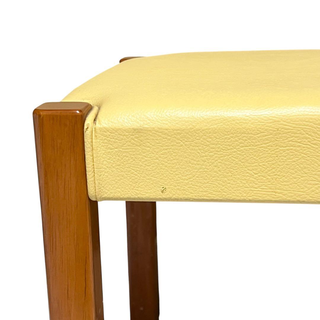 【良品】 木製スタッキングスツール 3脚セット ③ ブラック　カフェチェア