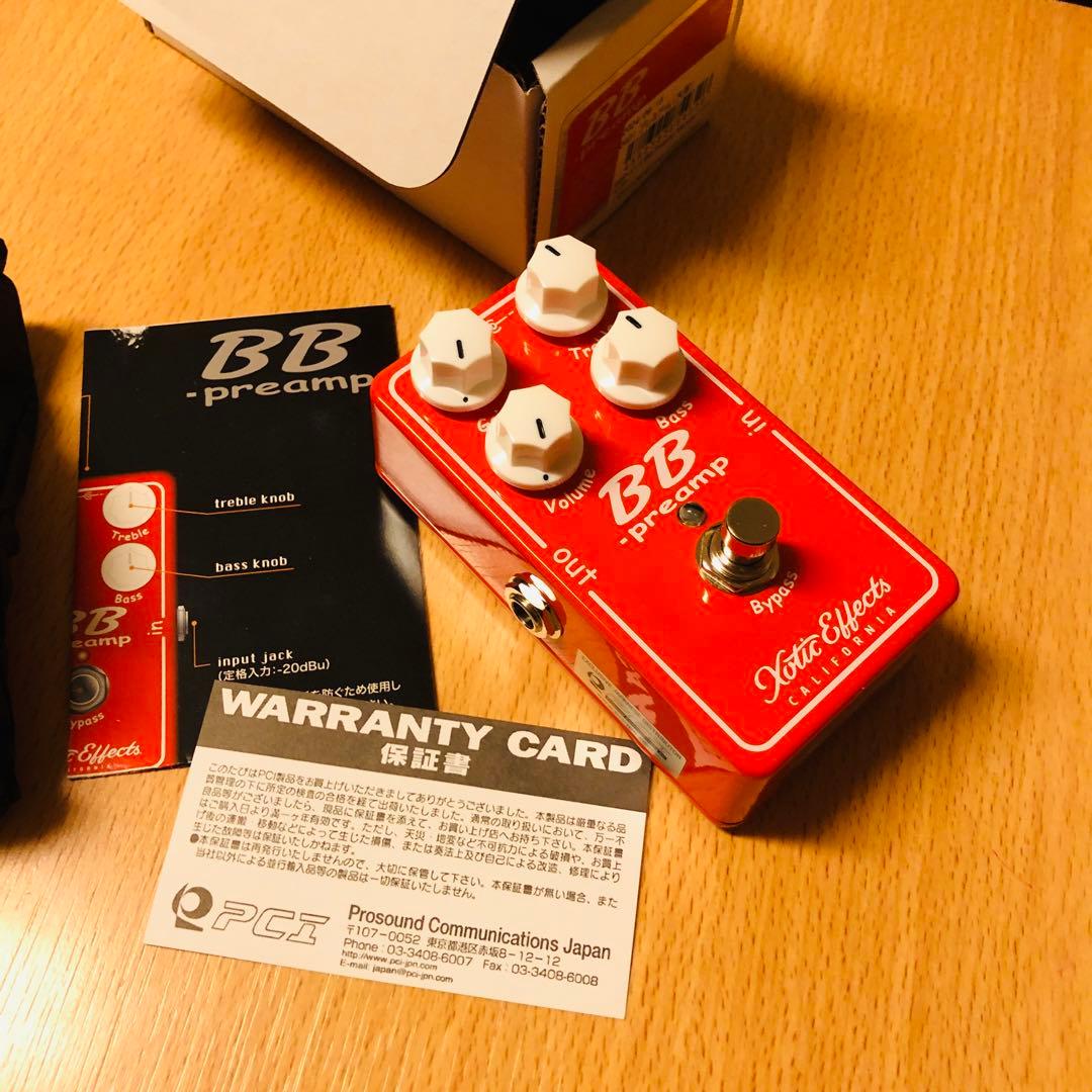 Xotic BB Preamp V1.5 オーバードライブ ブースター