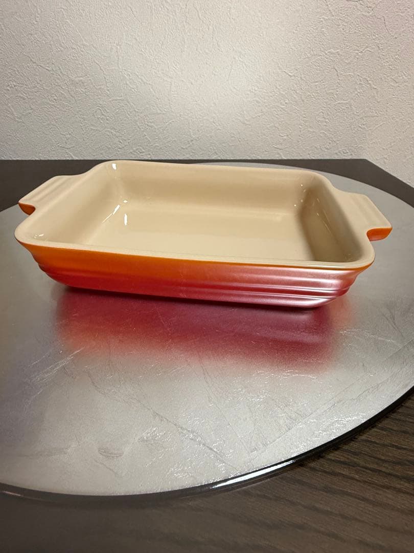 ル・クルーゼ　グラタン皿　ストーンウェア　オーバル、スクエア（レクタンギュラー）