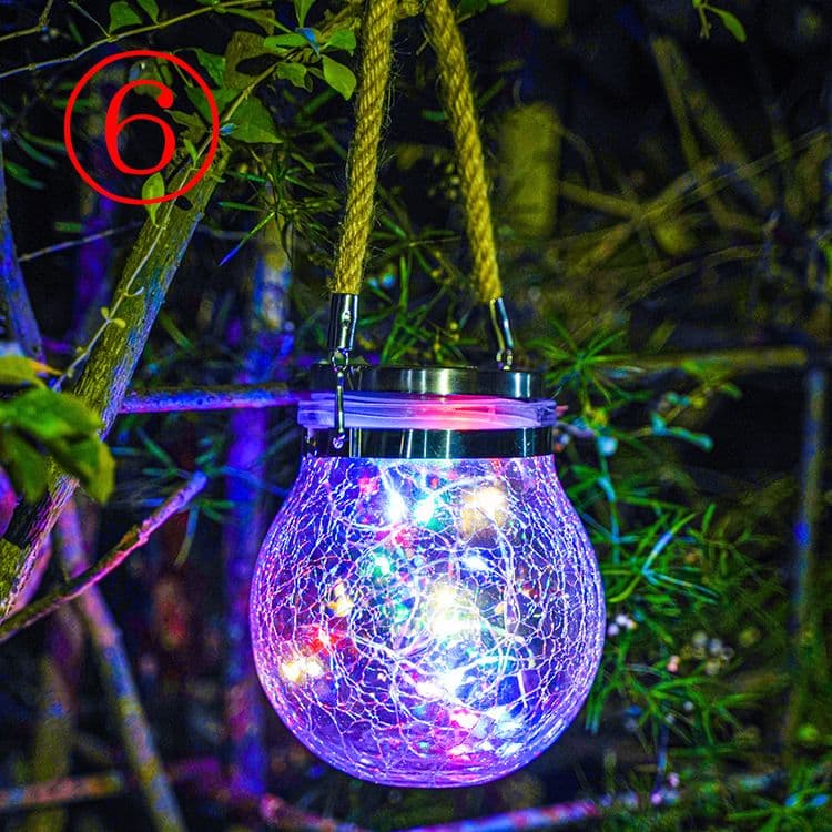 4個セット ソーラーランタン 自動消灯 LED