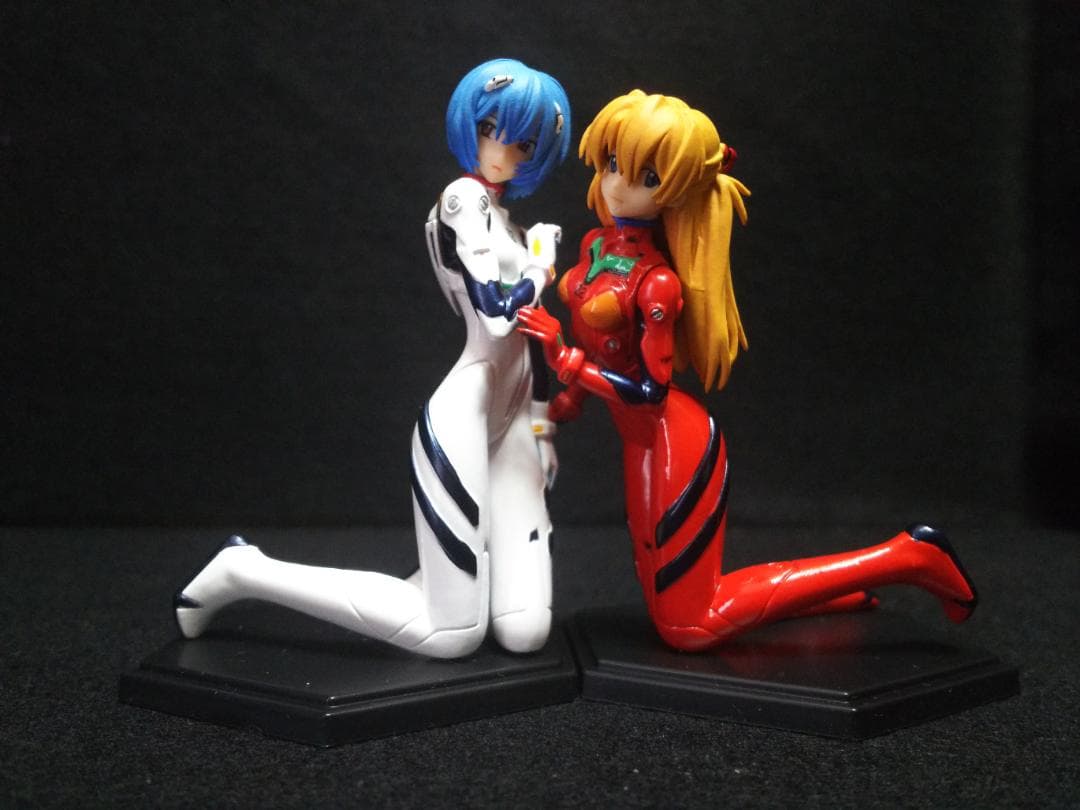 ◆◆海洋堂製◆◆Evangelionのレイ・マリ・アスカの7体フィギュアセット