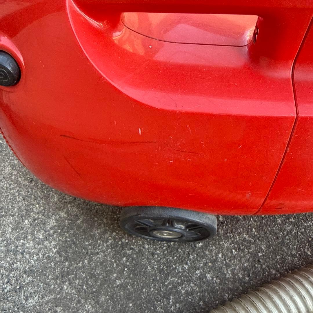 ナショナル　キャニスター掃除機 赤　レトロ