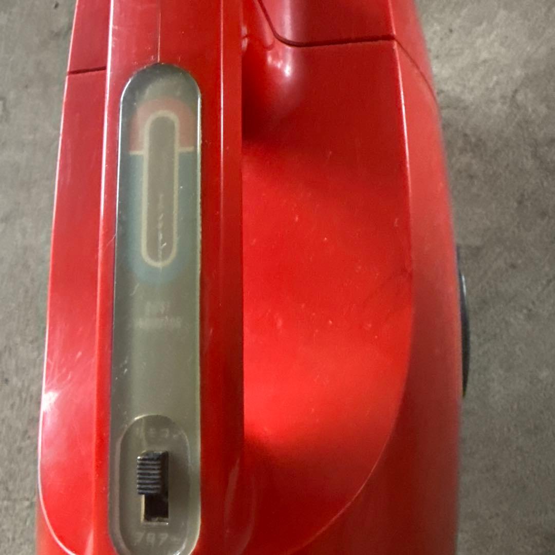 ナショナル　キャニスター掃除機 赤　レトロ