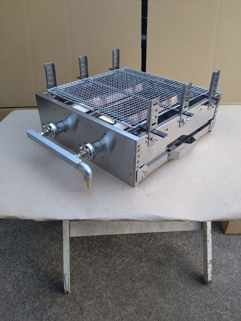 牡蠣小屋 魚介類 海鮮 焼き網 磯焼き ガスグリドル LP グリラー 幅45cm