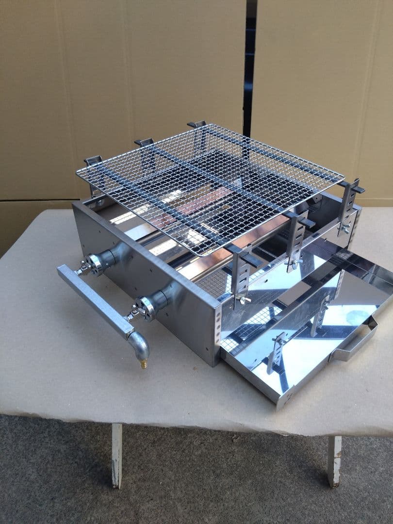 牡蠣小屋 魚介類 海鮮 焼き網 磯焼き ガスグリドル LP グリラー 幅45cm