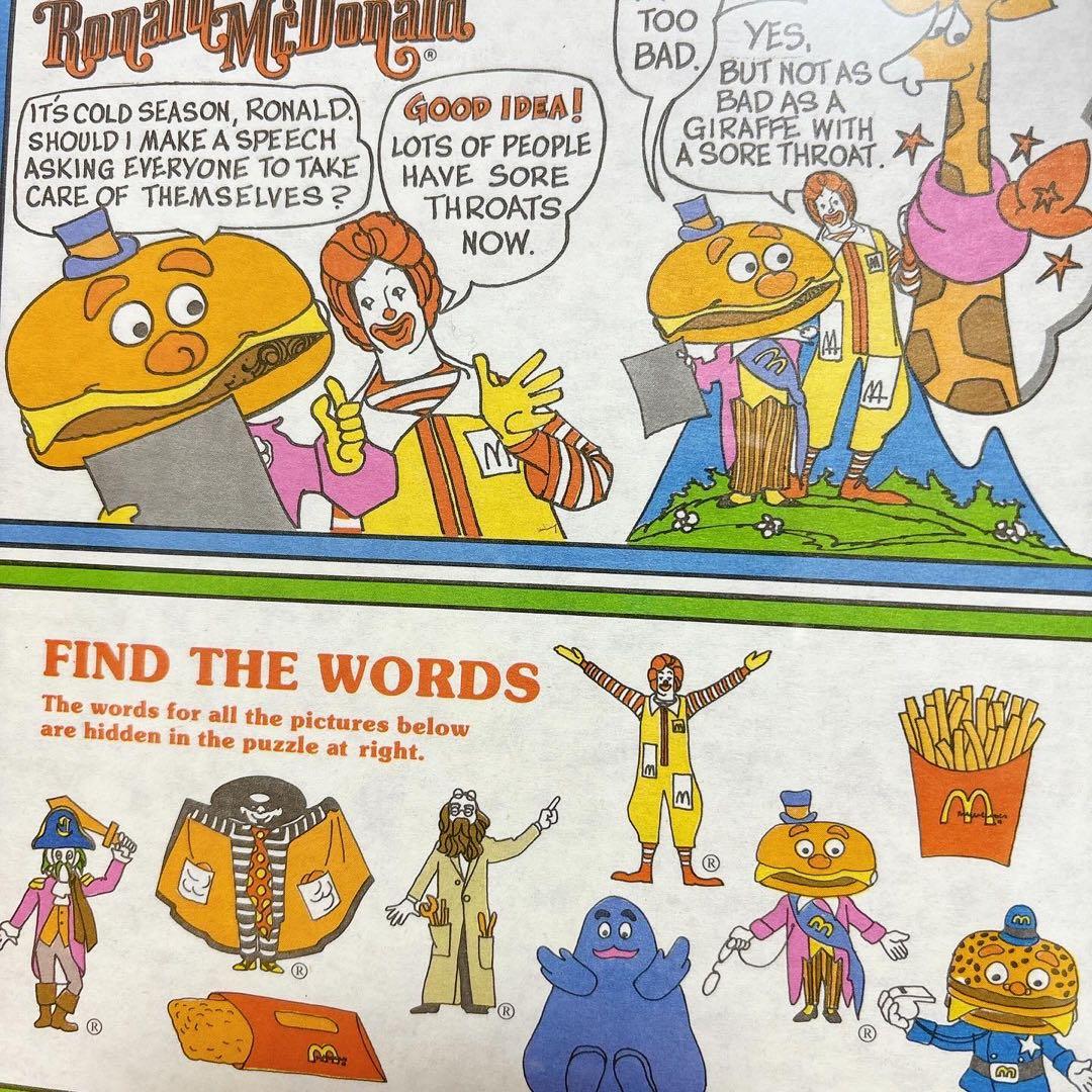 1979年 マクドナルド ペーパーサイン ディスプレイ 紙もの アメトイ