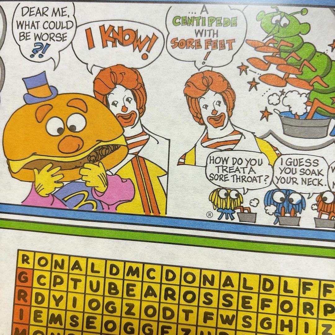 1979年 マクドナルド ペーパーサイン ディスプレイ 紙もの アメトイ