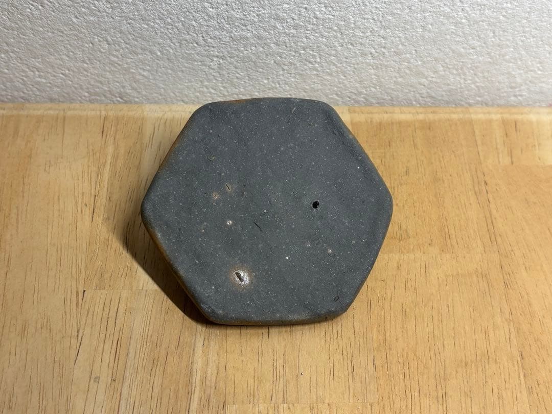 104.備前焼 宝瓶 登り窯 亀 六角 手びねり 急須