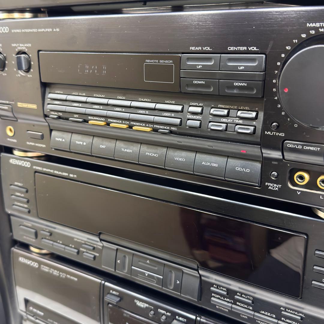 KENWOOD ROXY J5 システムコンポ 取説 リモコン付 動作現状品