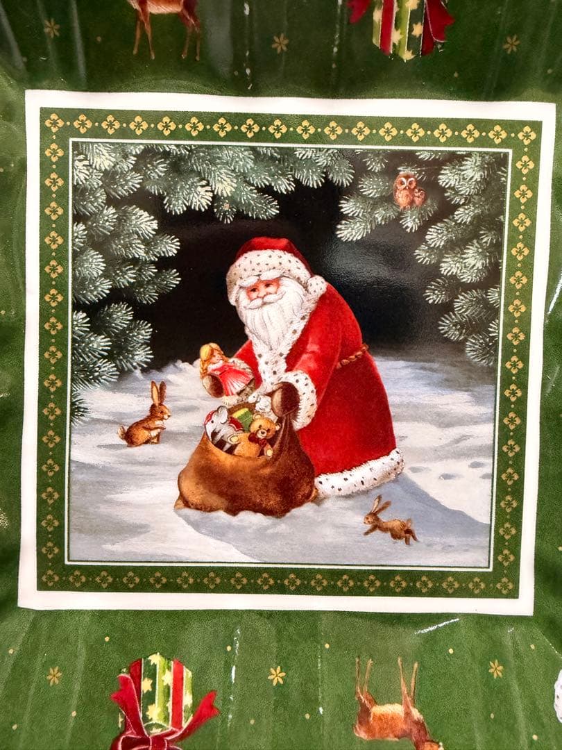 Villeroy & Boch クリスマスプレート 2枚セット 大皿 サンタ柄