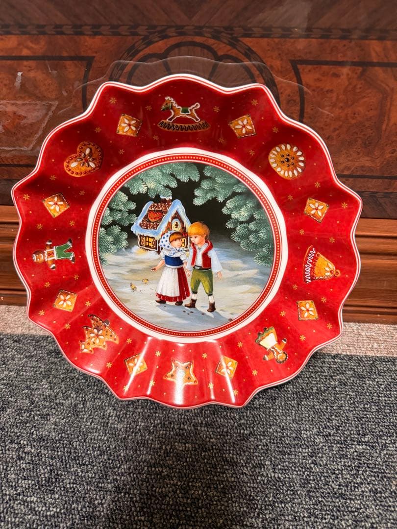 Villeroy & Boch クリスマスプレート 2枚セット 大皿 サンタ柄
