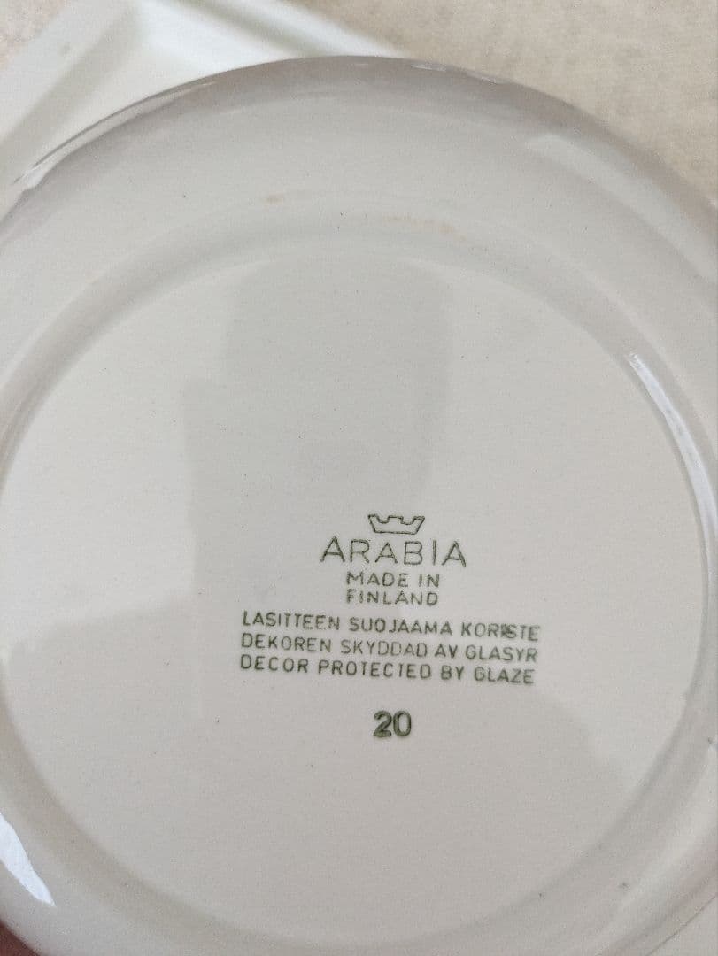２枚セット ARABIA アラビア laila ライラ ケーキプレート　17cm