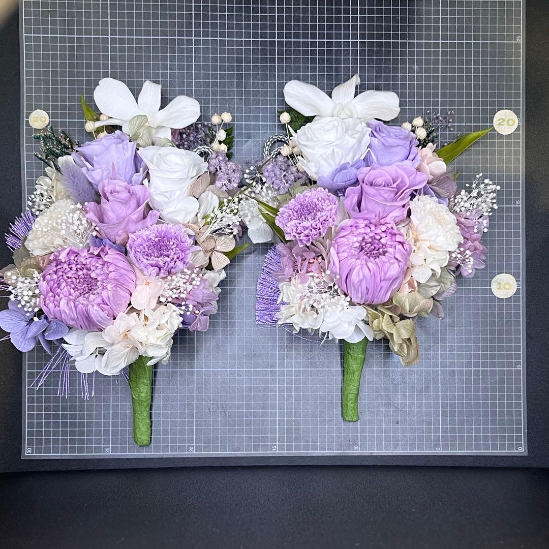 ❀専用❀ プリザーブドフラワー　お供え花　対　二基　輪菊　ステムのみ