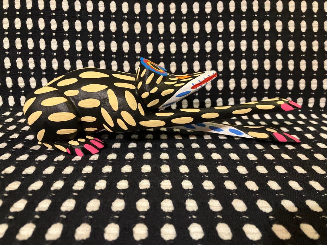 メキシコ オアハカ ウッドカービング カエル コヨーテ アルマンド・ヒメネス