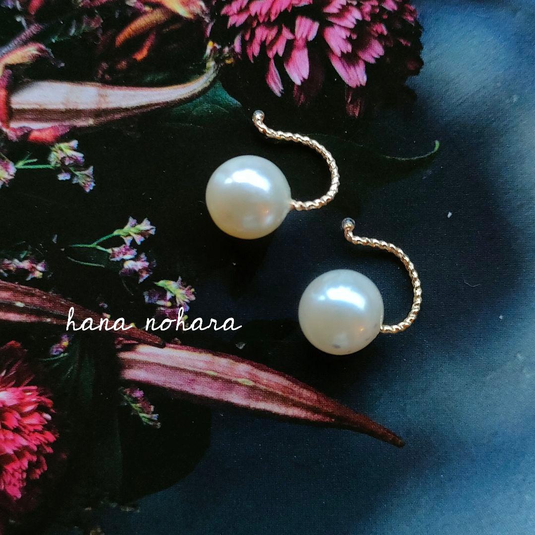 専用です！大珠あこや真珠ひと粒イヤリングagete.NOJESS.AHKAH