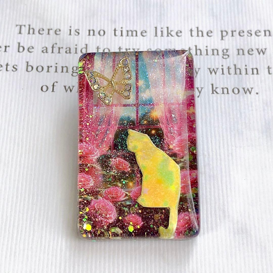 同梱100円引❤️No.1648 レジン ヘアゴム ♡ 猫 ネコ ねこ ♡