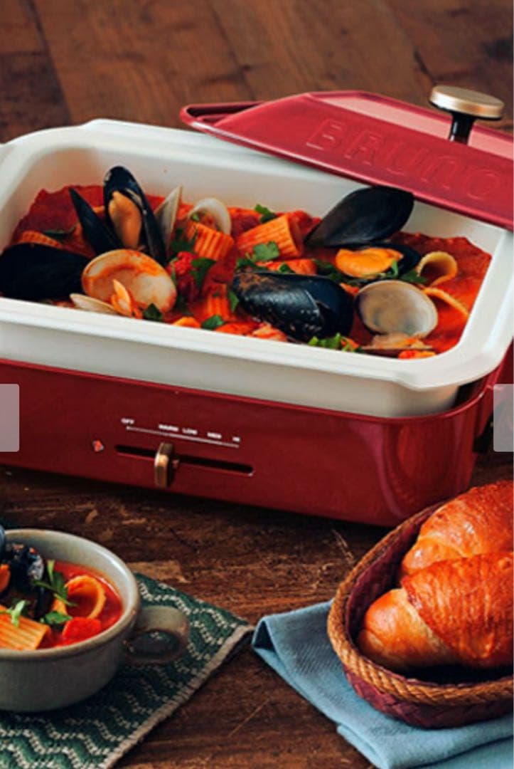 限定品 BRUNO ブルーノ コンパクトホットプレート ＆ セラミックコート鍋