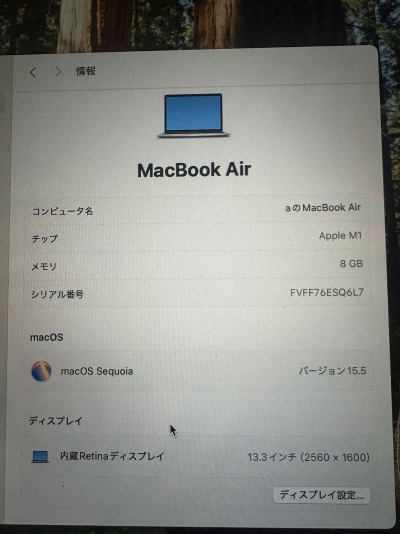 MacBook シルバー 本体(箱付き)