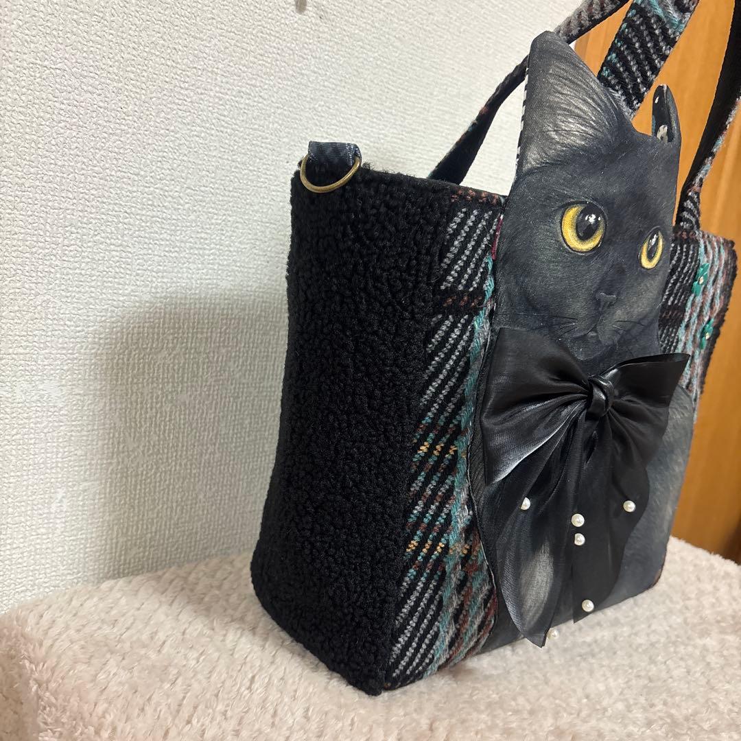 ゆ*ら様 コヤンイサムチョン　Big黒猫ちゃん　トートバッグ