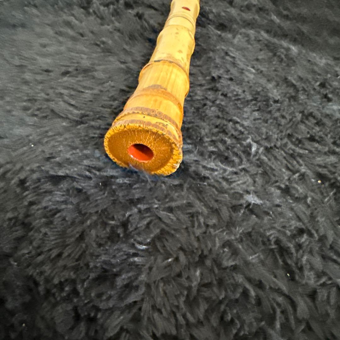 高級 尺八 尾崎 沢山 1.5尺 和楽器 笛 雅楽 在銘 銘有り 民族楽器