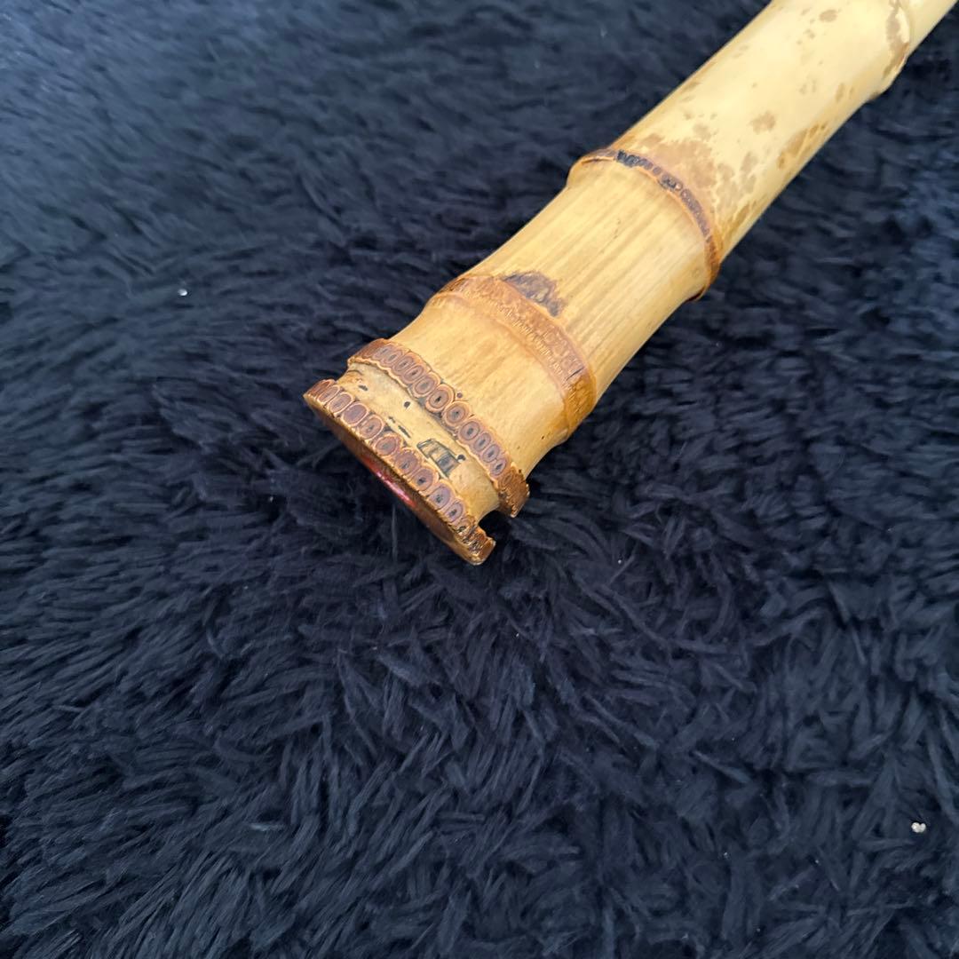 高級 尺八 尾崎 沢山 1.5尺 和楽器 笛 雅楽 在銘 銘有り 民族楽器