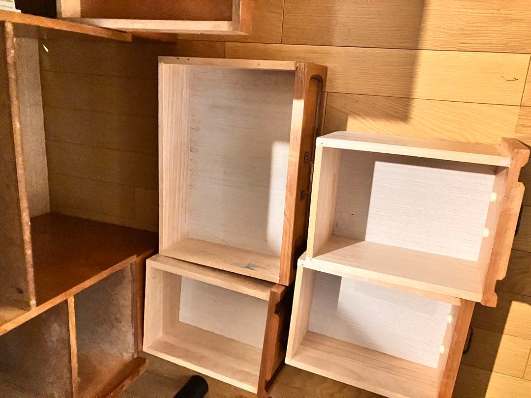 3面鏡ナチュラルウッド ドレッサー・鏡台