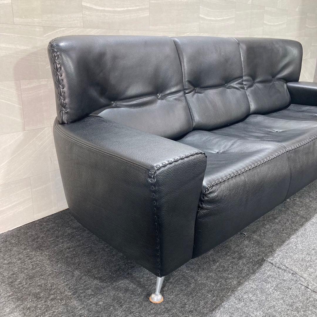 本革ソファ チェア 3人掛け 高級家具 おしゃれ 輸入家具 ドイツ製 d3515