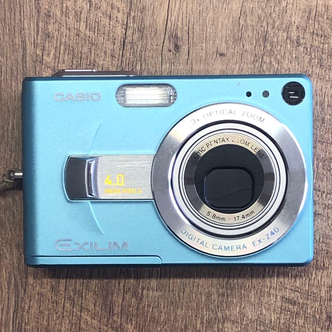動作確認済 CASIO EXILIM EX-Z40 ミントブルー