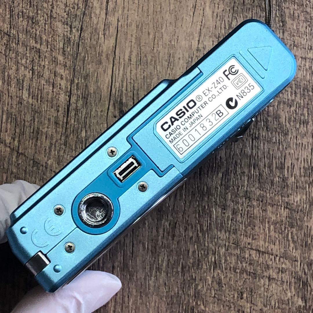 動作確認済 CASIO EXILIM EX-Z40 ミントブルー