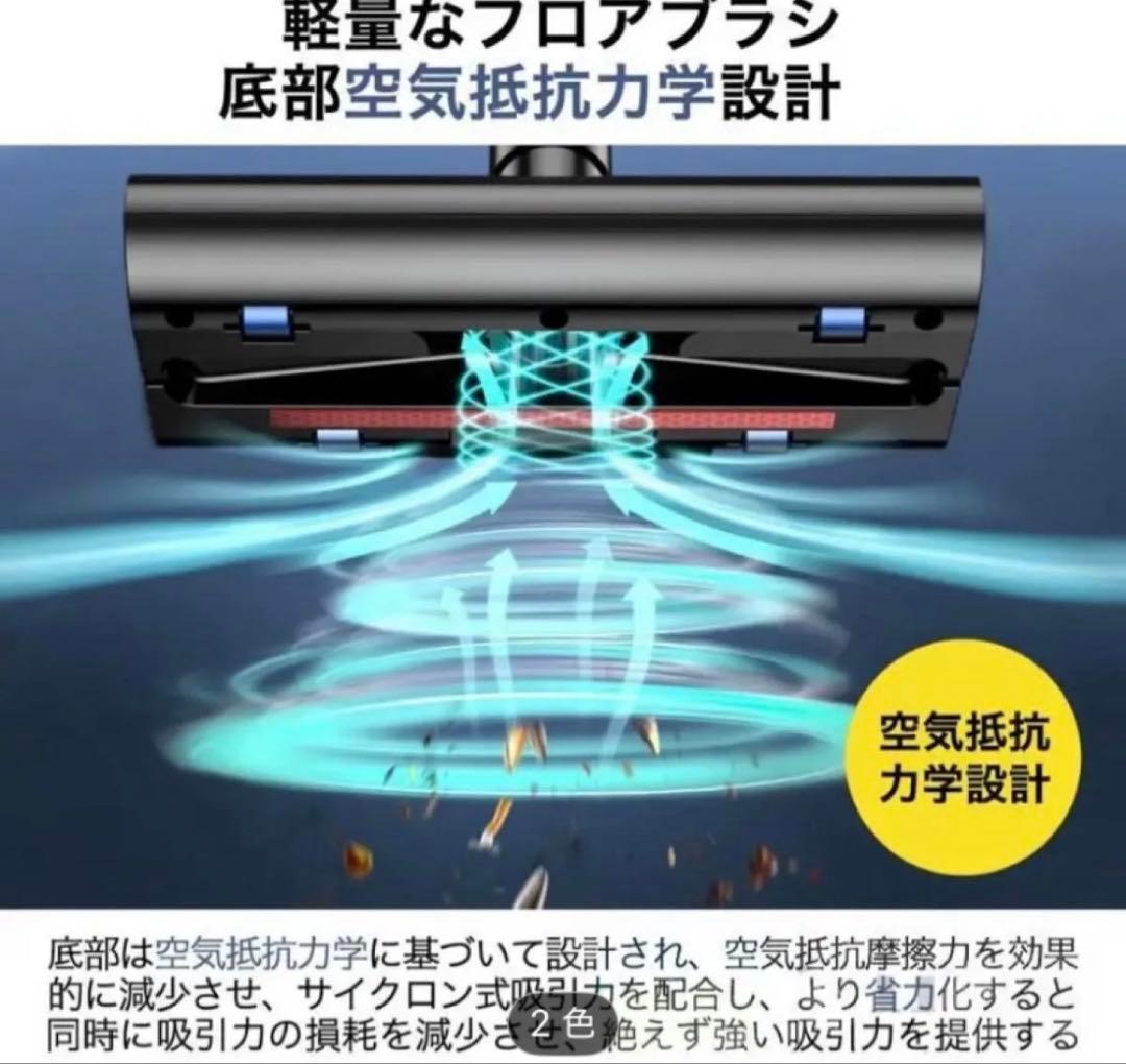 コードレスクリーナー サイクロン ハンディクリーナー　強力48000pa ノズル