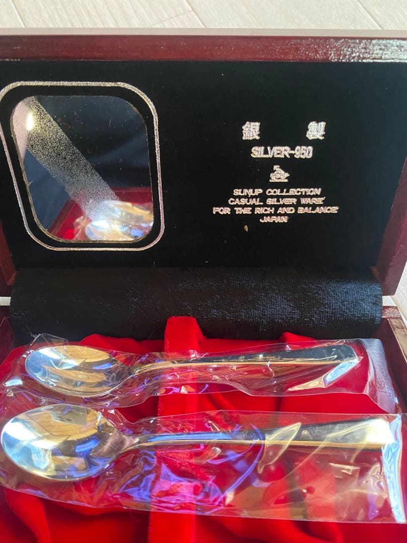 加藤金属　純銀　スプーン　950