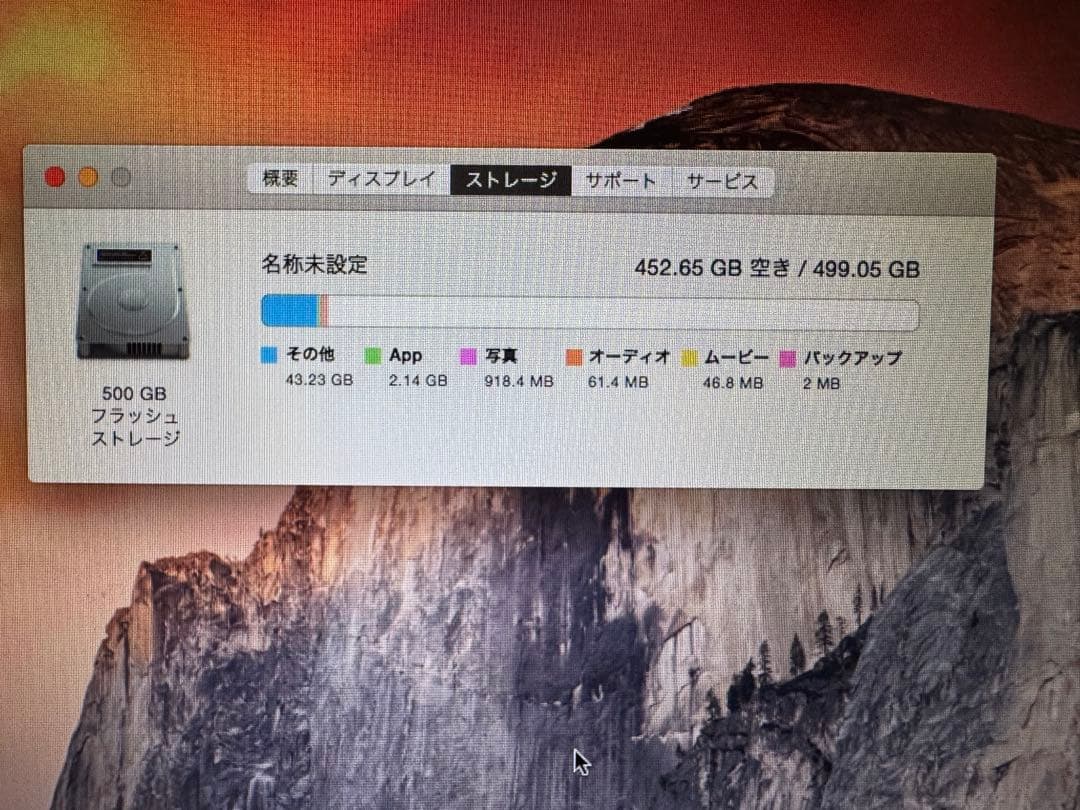 【美品】Apple MacBook Air /13インチ/8GB/500GB
