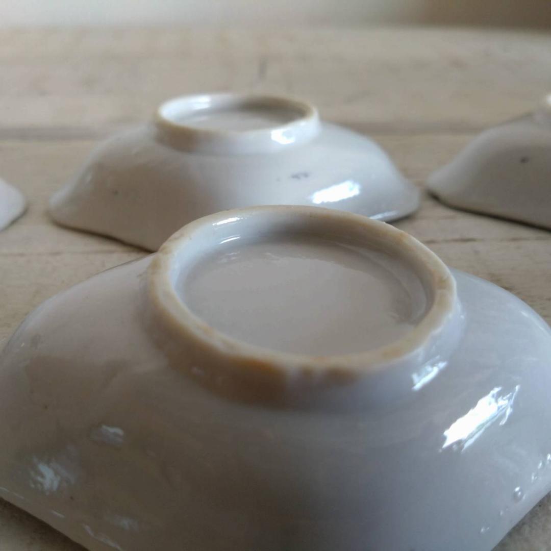 山水　小皿　豆皿　六客