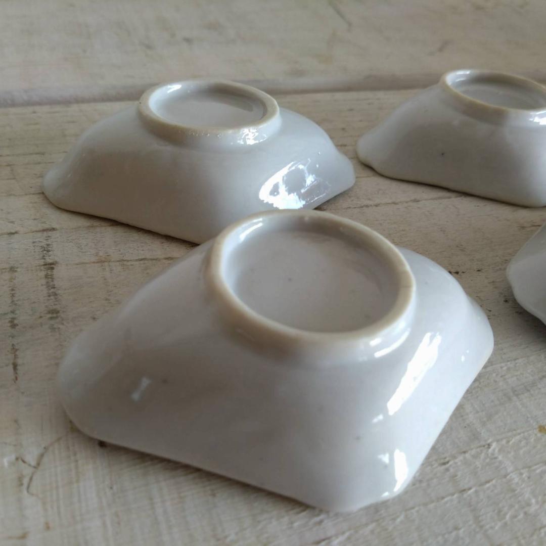 山水　小皿　豆皿　六客