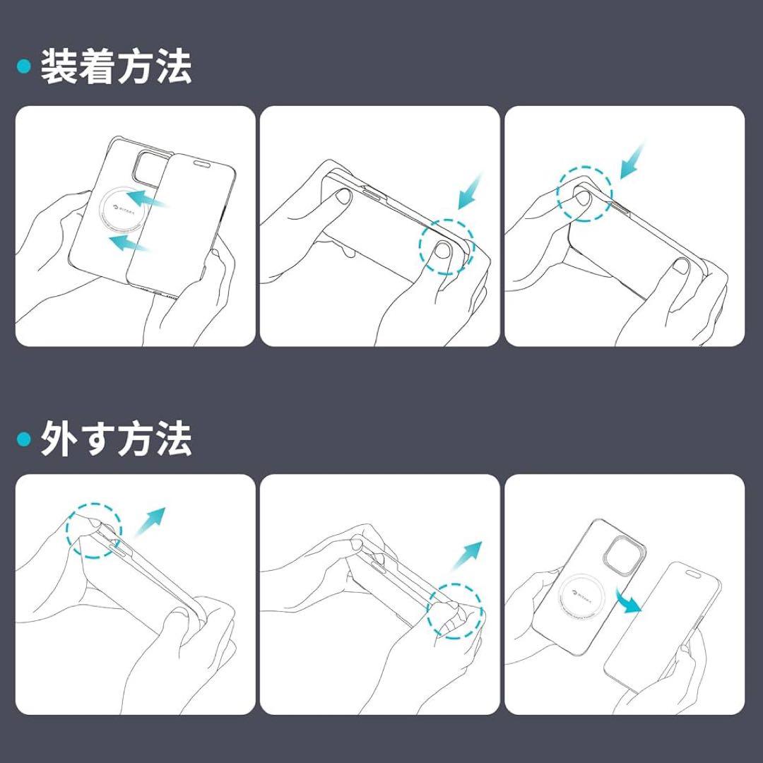 iPhone 15 Pro 用 ケース カバー　アラミド繊維製 MagSafe