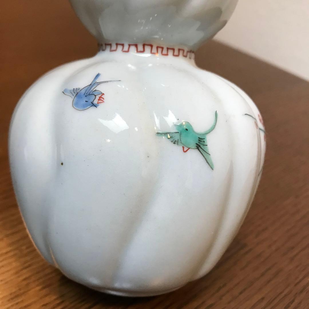 柿右衛門様式　古伊万里　有田焼　徳利　瓢型19cm