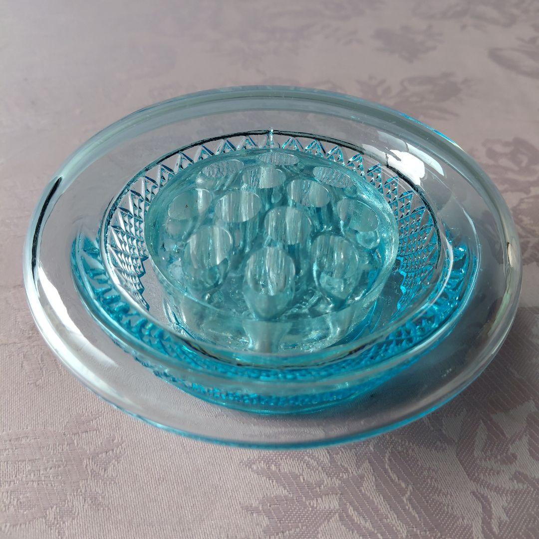 デヴィッドソン社製　ヴィンテージ・プレスドガラス　花器