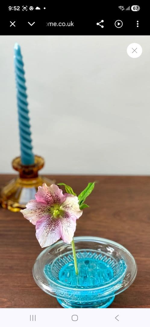 デヴィッドソン社製　ヴィンテージ・プレスドガラス　花器