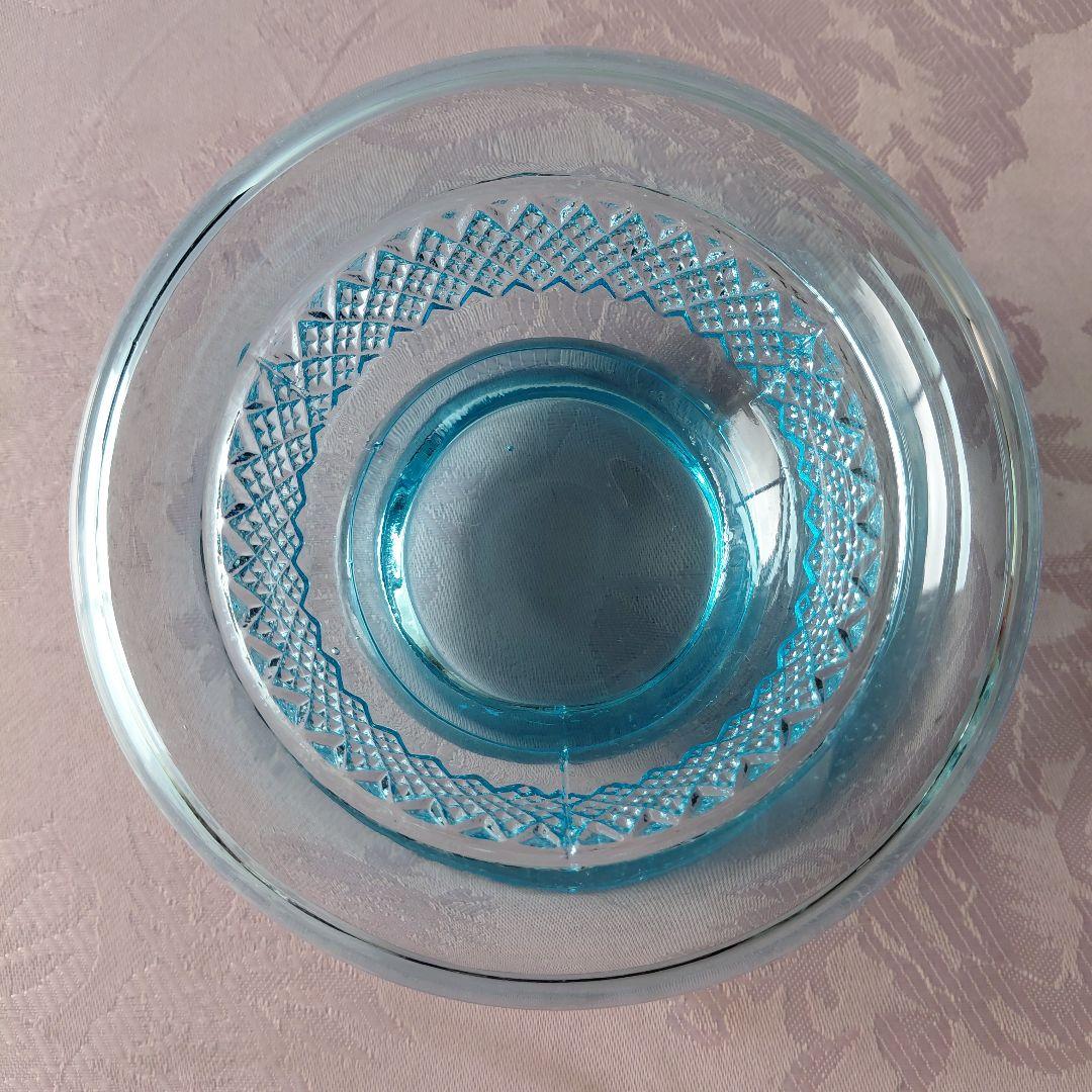 デヴィッドソン社製　ヴィンテージ・プレスドガラス　花器