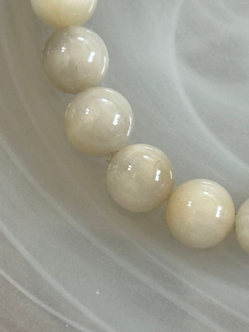 ホワイトサゲニティッククォーツブレスレット8.3